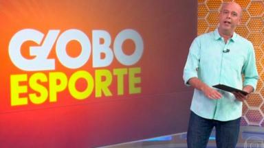 Alex Escobar aparece apresentando o Globo Esporte no Rio 