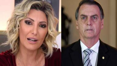 Antonia Fontenelle e Jair Bolsonaro 