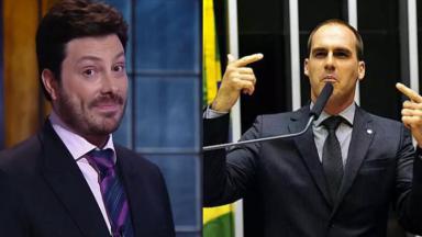 Danilo Gentili e Eduardo Bolsonaro 
