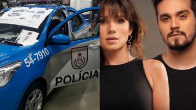 Paula Fernandes, Luan Santana e carro da polícia militar do Rio de Janeiro 