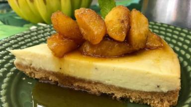 Receita do Cheesecake de Banana da Ana Maria Braga 