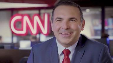 O apresentador Reinaldo Gottino na CNN Brasil 