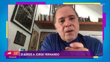Tony Ramos em mensagem homenageando Jorge Fernando no Se Joga 