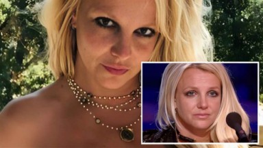 Britney Spears em close numa montagem do NaTelinha 