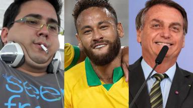 André Marques, Neymar e Jair Bolsonaro 