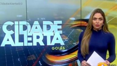 Silvye Alves durante o Cidade Alerta Goiás 