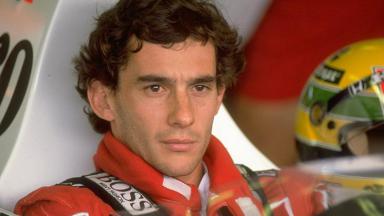 Ayrton Senna olhando para o além 