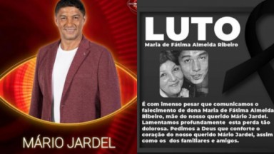Jardel e comunicado de luto com a morte da mãe do ex-atleta 