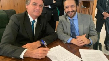 Bolsonaro e Ricardo Nunes 