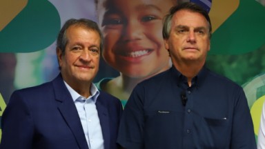 Valdemar e Bolsonaro em foto 