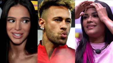 Bruna Marquezine, Neymar Jr e Flayslane 