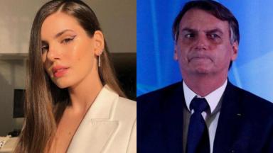 Camila Queiroz e Jair Bolsonaro 