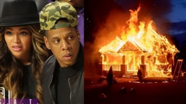 Beyoncé e casa que pegou fogo 