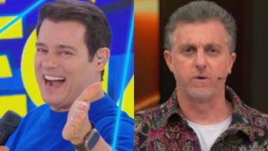 Celso Portiolli e Luciano Huck: disputa por audiência na TV aos domingos 
