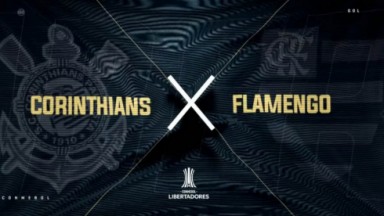 Chamada do SBT para o jogo Corinthians e Flamengo 