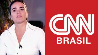 Renata Afonso e logo da CNN Brasil 