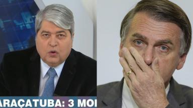 Datena irritado no Brasil Urgente; Jair Bolsonaro preocupado 