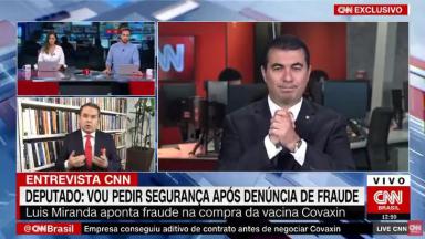 Deputado Luis Miranda na CNN Brasil 