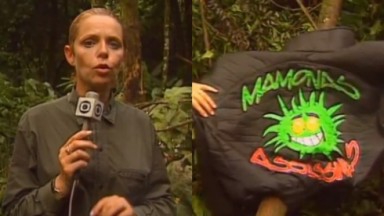 Eleonora Paschoal na cobertura da morte dos Mamonas Assassinas, em 1996 