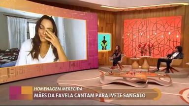 Ivete Sangalo chora no Encontro com Fátima Bernardes 