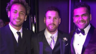 Neymar, Messi e Dani Alves 