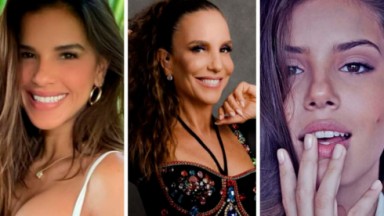Mariana Rios, Ivete Sangalo e Camila Queiroz 
