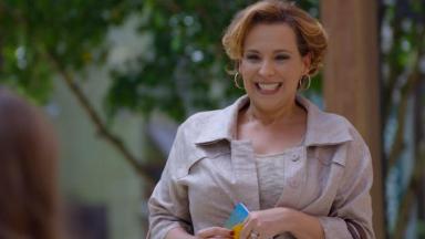 Ana Beatriz Nogueira como Eva em cena da novela A Vida da Gente, em reprise na Globo 