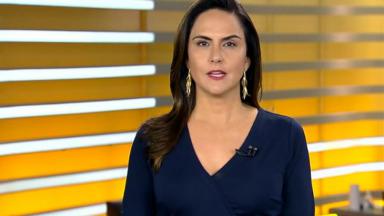 Carla Cecato de camisa azul na bancada do Brasil  