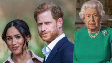 Príncipe Harry, Meghan e Elizabeth 