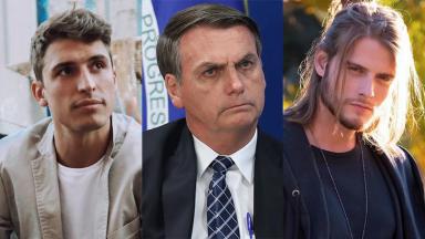 Felipe Prior, Jair Bolsonaro e Daniel Lenhardt 
