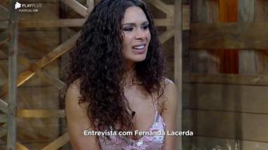 Fernanda Lacerda chorando 