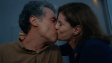 Débora Bloch e Paulo Betti no filme O Debate 
