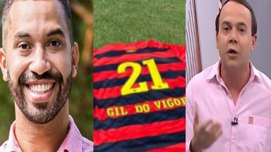 Camisa do Sport Club do Recife com o nome Gil do Vigor 