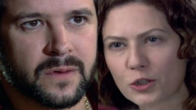 Murilo Benício e Patrícia Pillar como Dodi e Flora na novela A Favorita 