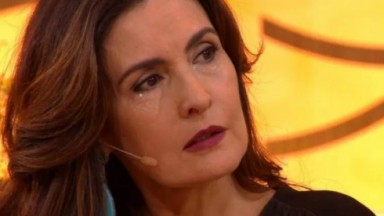 Fátima Bernardes chorando no Encontro 