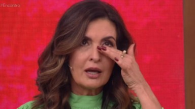 Fátima Bernardes chora no Encontro 