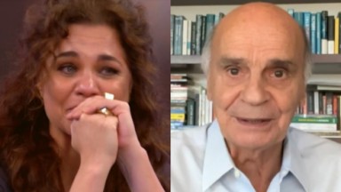 Isabel Teixeira chora com depoimento de Drauzio Varella na Globo 