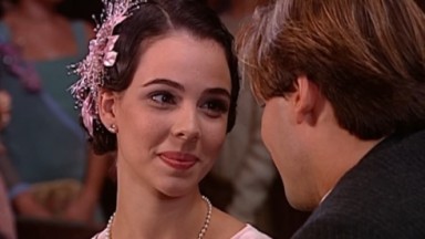 Miriam Freeland em cena da novela O Cravo e a Rosa, em reprise na Globo 