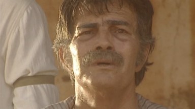 Tarcísio Meira como Giuseppe Berdinazzi na novela O Rei do Gado, em reprise na Globo 