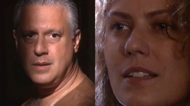 Antonio Fagundes e Patricia Pillar na novela O Rei do Gado, em reprise no Vale a Pena Ver de Novo, na Globo 