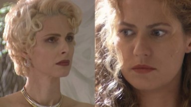 Silvia Pfeifer e Patricia Pillar na novela O Rei do Gado, em reprise no Vale a Pena Ver de Novo, na Globo 