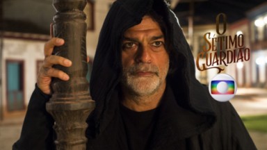 O ator Eduardo Moscovis em cena da novela O Sétimo Guardião 