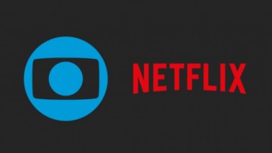 Globo e Netflix, em montagem de logos 