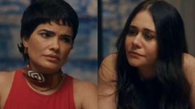 Vanessa Giácomo e Alessandra Negrini como Leonor e Guida na novela Travessia 