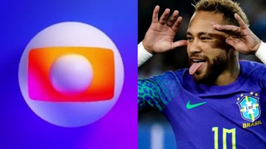 logo da Globo e Neymar 