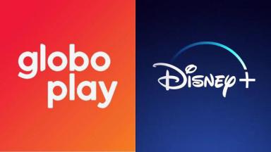 Logotipos Globoplay e Disney+ 