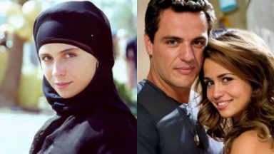Giovanna Antonelli em O Clone (2001) e Rodrigo Lombardi e Nanda Costa em Salve Jorge (2012) 