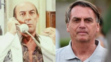 Ficção e realidade: Raul Cortez em Partido Alto e o ex-presidente Jair Bolsonaro 