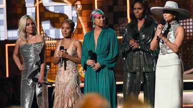 Lady Gaga, Jada Pinkett Smith, Alicia Keys, Michelle Obama e Jennifer Lopez 