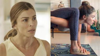 Pose de Grazi Massafera praticando yoga causou espanto entre seguidores da atriz 